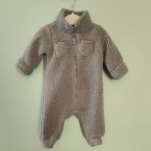 Carter’s Gray Fleece Footie Pajamas
